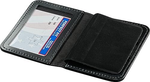 Perfect Fit Shield Wallets Perfect Fit 6 Point Star Illinois Sheriff Badge and Id Case Bifold Wallet 6 Point Star Badge Cutout Black Leather cutout 229 - Image 3
