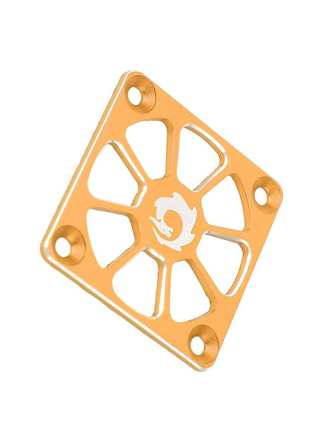 Loquat RC Cooling Fan Cover 1.57in Wide Aluminium Alloy Easy Installation RC ESC Cooling Fan Cover for Repair Replacement Gold Color - Image 2