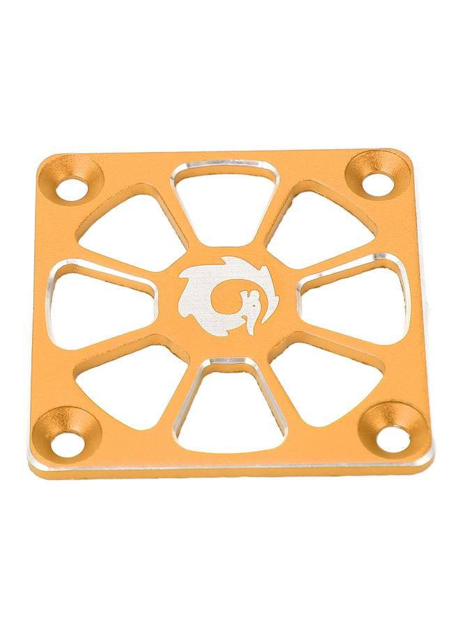 Loquat RC Cooling Fan Cover 1.57in Wide Aluminium Alloy Easy Installation RC ESC Cooling Fan Cover for Repair Replacement Gold Color - Image 3