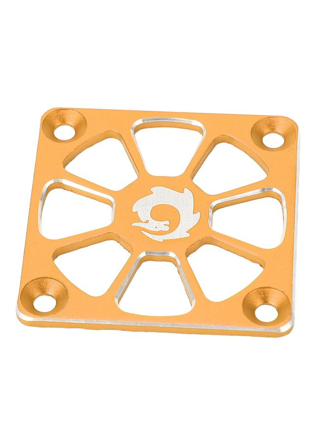 Loquat RC Cooling Fan Cover 1.57in Wide Aluminium Alloy Easy Installation RC ESC Cooling Fan Cover for Repair Replacement Gold Color - Image 4