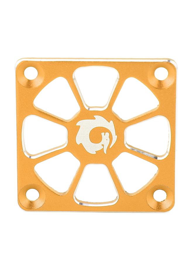 Loquat RC Cooling Fan Cover 1.57in Wide Aluminium Alloy Easy Installation RC ESC Cooling Fan Cover for Repair Replacement Gold Color - Image 1