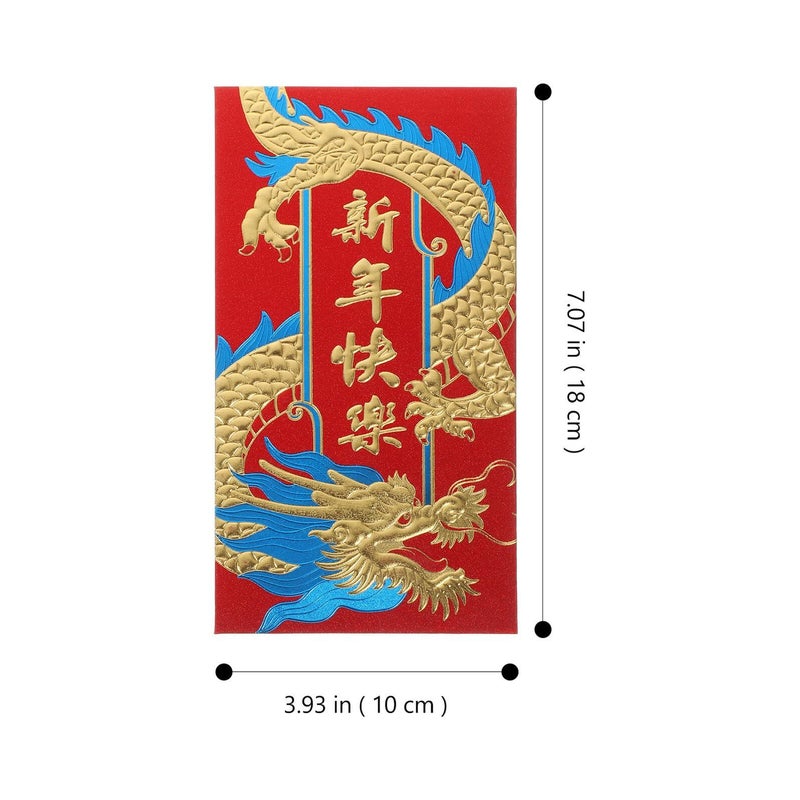 36 Pcs Chinese Red Envelopes Year Of Dragon Money Cash Packets Decorative Spring Festival Celebration Supplies - Image 3