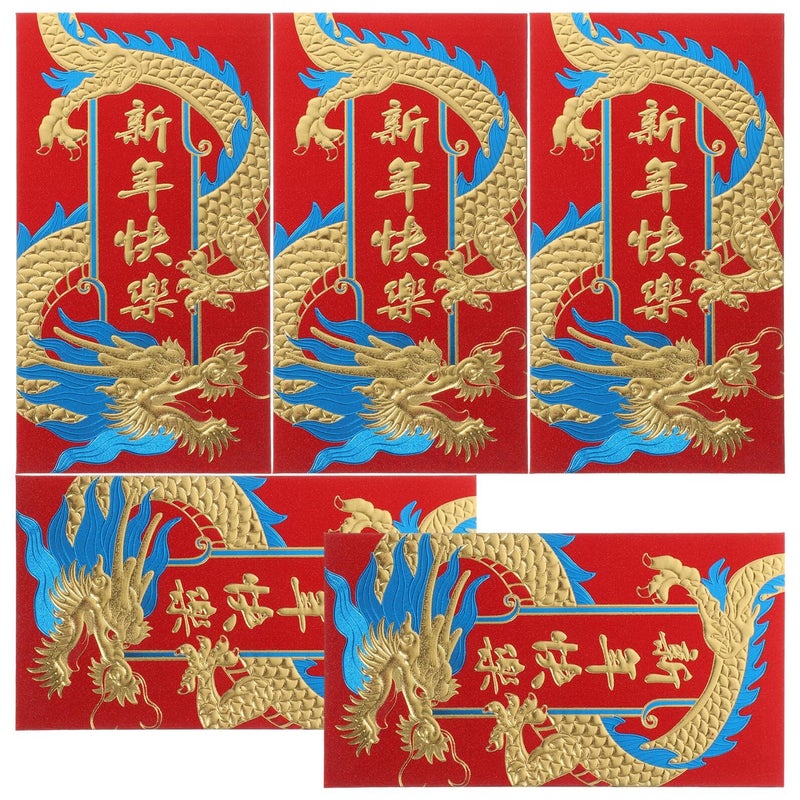 36 Pcs Chinese Red Envelopes Year Of Dragon Money Cash Packets Decorative Spring Festival Celebration Supplies - Image 2