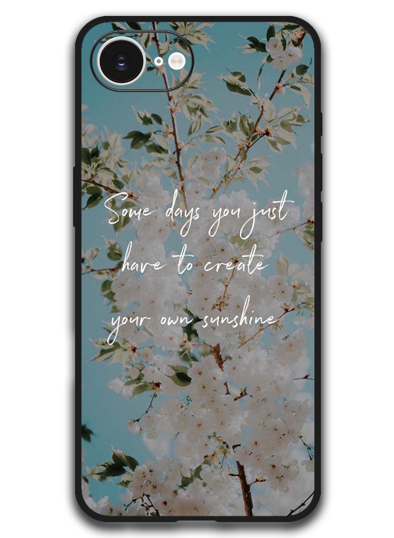 Theodor Case Compatible with Apple iPhone 17e / 16e 6.1 Inch Protection Shockproof Bumper Cover - Create your sunshine - Image 1