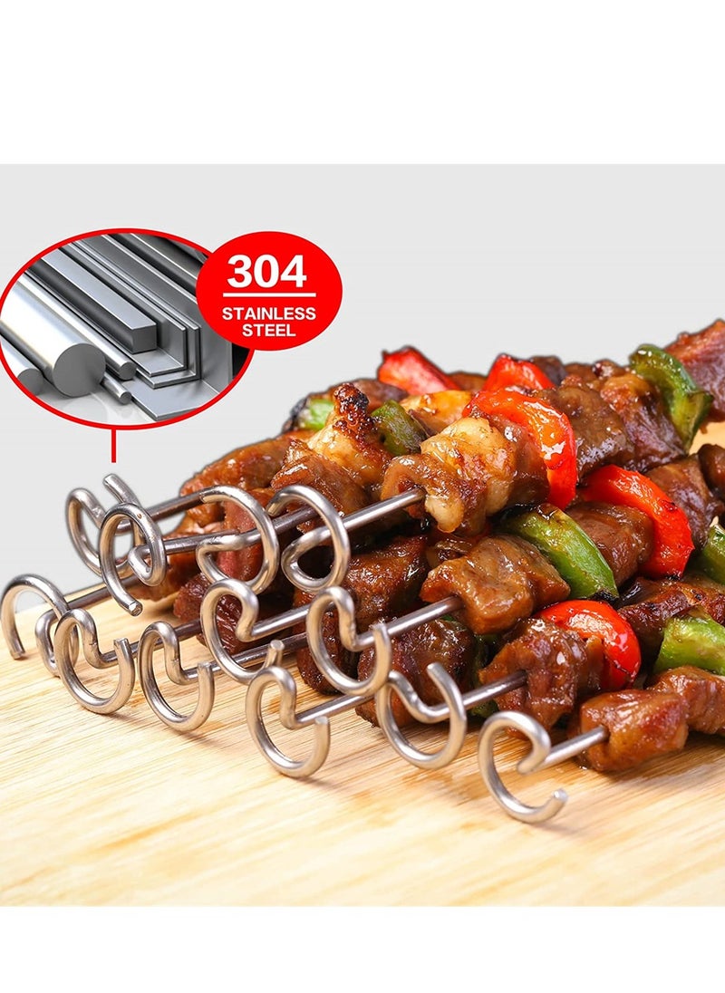 SYOSI Stainless Steel Skewer with Dehydrator Stand Compatible with 8 Quart Pressure Cookers and for Ninja Foodi 8 Quar Kabob Grill Air Fryer Accessory  - Image 4