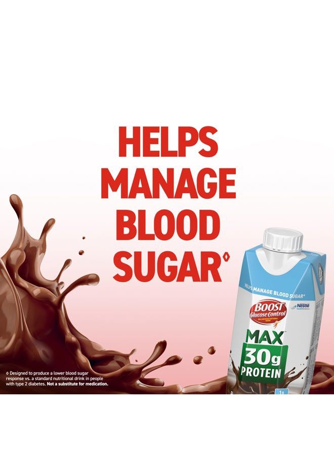 Boost Glucose Control Max 30g Protein Nutritional Drink, Rich Chocolate, 11 Fl Oz (Pack of 12) - Image 5