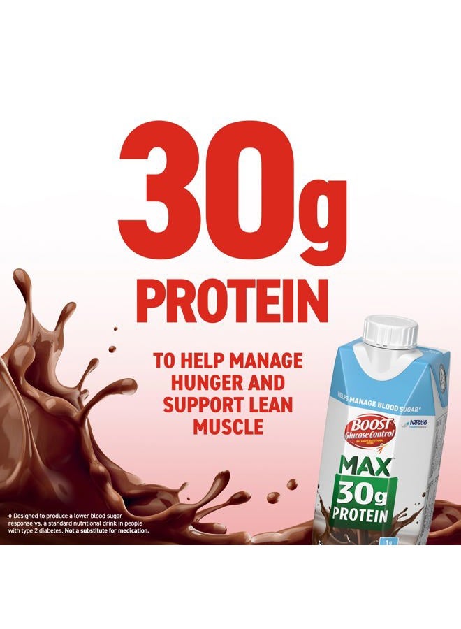 Boost Glucose Control Max 30g Protein Nutritional Drink, Rich Chocolate, 11 Fl Oz (Pack of 12) - Image 4