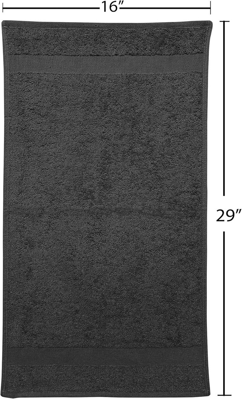 Fromm ColorSafe 100% Cotton Bleach Proof Salon Hair Towels - 6 Pack, Black, 16" x 29" - Image 5