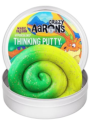 Crazy Aaron's Crazy Aarons Thinking Putty Magic Dragon Hypercolor Color Changing Putty for Kids and Adults in a 4 Tin Creative and Endless Fun Stress Relief Therapy Toys Never Dries Out Made in USA - Image 1