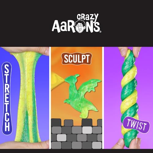 Crazy Aaron's Crazy Aarons Thinking Putty Magic Dragon Hypercolor Color Changing Putty for Kids and Adults in a 4 Tin Creative and Endless Fun Stress Relief Therapy Toys Never Dries Out Made in USA - Image 5