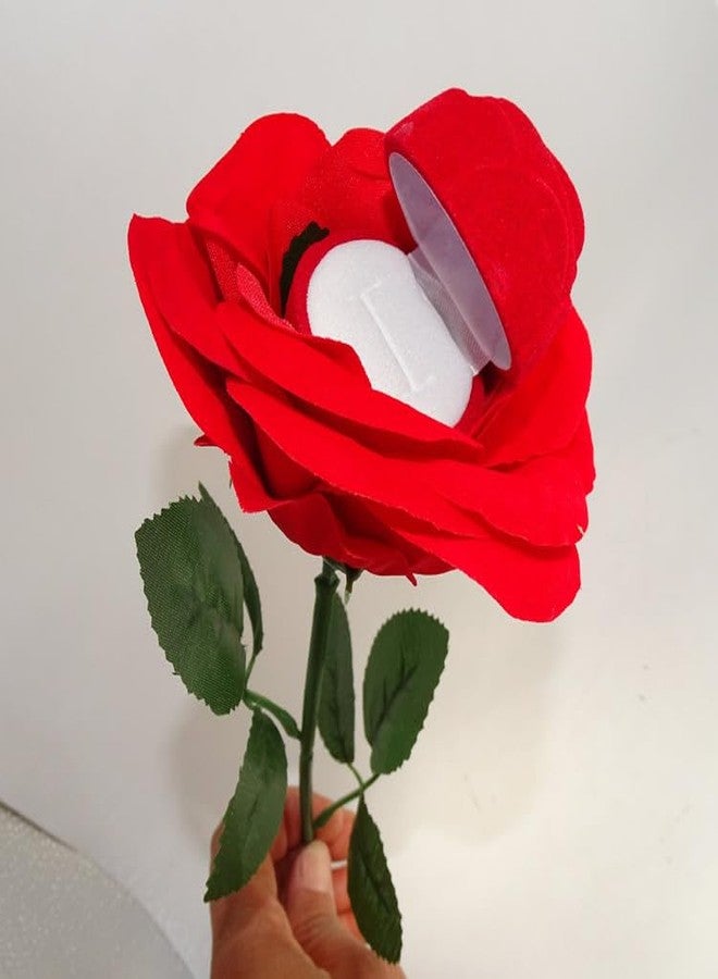 GEOOT Proposal Red Rose Ring Box - 1 PCS - Image 2