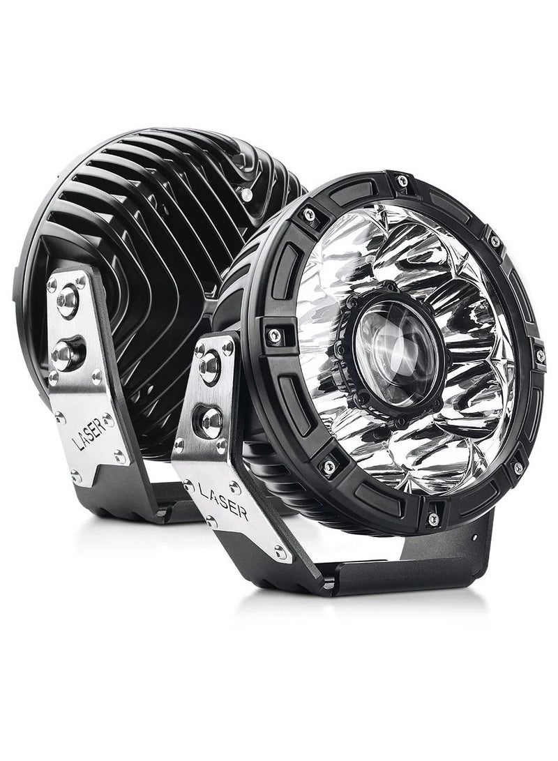 Toby's 2PCS 7" Inch Laser High Output LED Spot Fog Lights Offroad 4X4 ATV Truck - Image 1