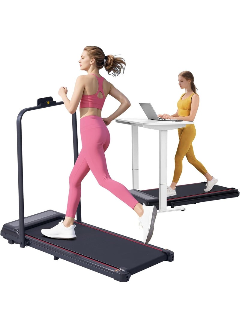 Wildroot Organic Walking Pad with  and Handle Bar, 2026 Upgrade Electric Small Walking Pads Treadmills with Handles, Compact Treadmills for Home Small Spaces, 3.5HP, 0.6-7.6MPH, 350LBS - Image 1