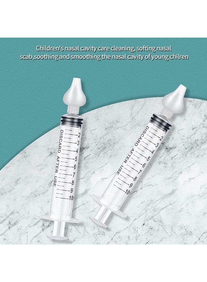 JUSONEY Baby Nose Syringe - Professional Fly Baby Irrigator with Clean and Reusable Silicone Nose Tips (2 Pieces) - Image 5
