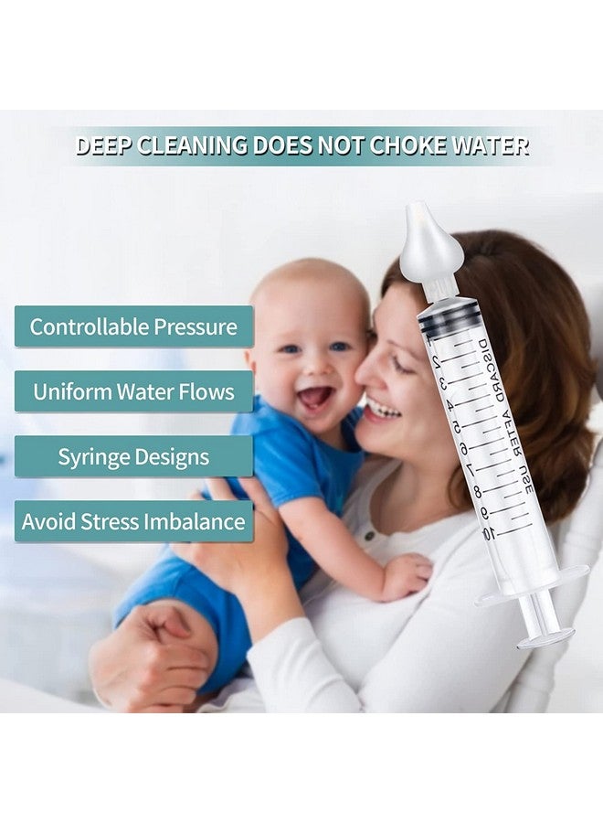 JUSONEY Baby Nose Syringe - Professional Fly Baby Irrigator with Clean and Reusable Silicone Nose Tips (2 Pieces) - Image 4