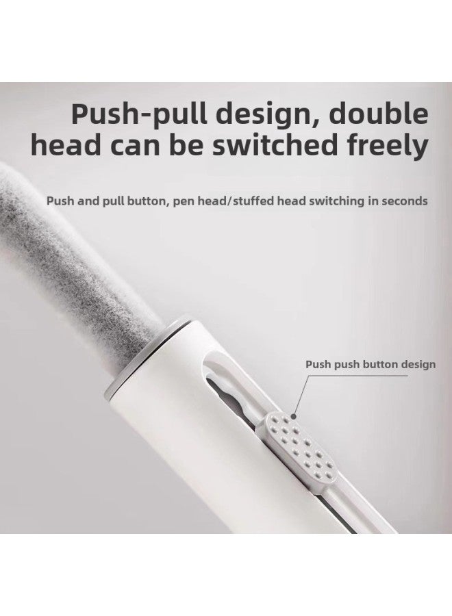 فرشاة تنظيف سماعة رأس بلوتوث من الجيل الثاني، بدلة تنظيف رقمية متعددة الوظائف، سدادات أذن لتنظيف لوحة المفاتيح - اللون: عشرين في واحد أسود/أبيض (يحتوي صندوق الألوان على سائل التنظيف) - Image 3