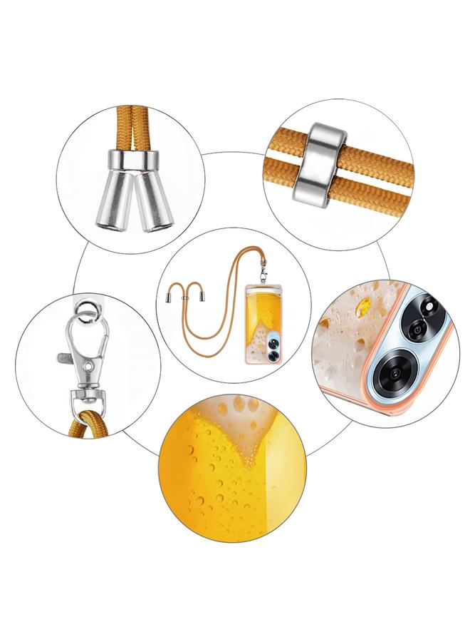 S-TOP Case For OPPO A60 Electroplating Dual-side IMD Phone Case with Lanyard - Image 5