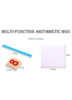 BAYBEE Baybee Children Multi-Functional Wooden Math Calculation Board with Number Blocks and Colourful Sticks Kids Educational Puzzle Toys Home Learning kit Number Counting Activity for kids Boys & Girls  - Image 2