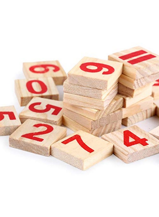 BAYBEE - Baybee Children Multi-Functional Wooden Math Calculation Board with Number Blocks and Colourful Sticks Kids Educational Puzzle Toys Home Learning kit Number Counting Activity for kids Boys & Girls - Image 1