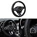 Couslcd Car Steering Wheel Cover 15 inch Carbon Fiber Microfiber PU Leather Elastic Steering Wheel Protector for Men Women AntiSlip Breathable Car Interior Accessories for Most Cars Black - Image 2