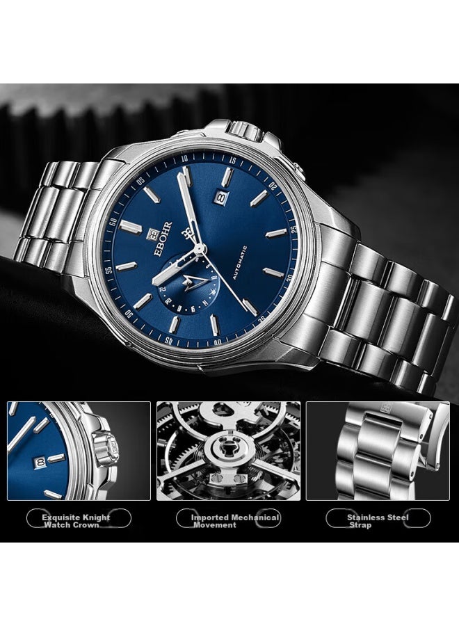 Ebohr Men's Watch, Explorer Series, Holiday Gift, New Year's Eve Steel Strap Men's Mechanical Wrisch 51260217 - Image 1