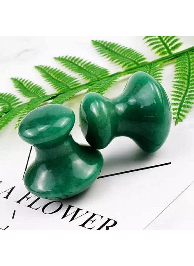 TechPro Gua Sha Facial Tool Natural Jade Stone Guasha Board For Spa Acupuncture Therapy Trigger Point Treatment Gua Sha Scraping Massage Tool Face Roller And Manual Massage Stone For Skin Care  - Image 5