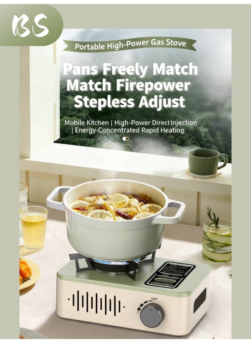 BS 3200W Portable Camping Gas Stove | Mini Camping Stove | Portable Butane Stove | Outdoor Camping Stove | emergency gas stove、camp stove、camping accessories、camping stove、portable gas stove、portable stove | Integrated Automatic Electronic Ignition | Precise Knob Control | Durable High-Quality Steel and Aluminum Alloy | Wide Stand and Stable Base Design - Image 3