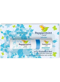 Peppermint Field مستنشق أنفي برائحة زيت النعناع النقي من سيانج، تايلاند، لون أزرق أصلي، 2 مل. 