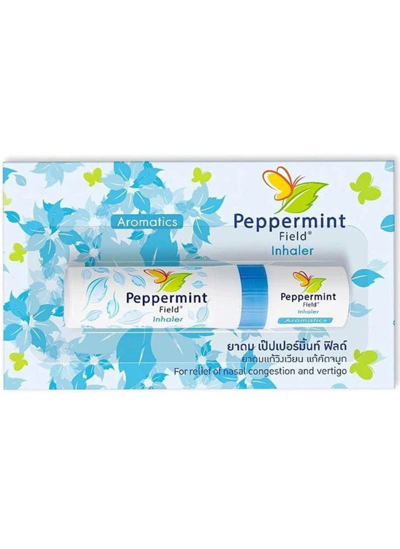 Peppermint Field Siang Pure Oil Peppermint Field Thailand Nasal Menthol Inhaler Aromatics Original Blue Color 2ml. 