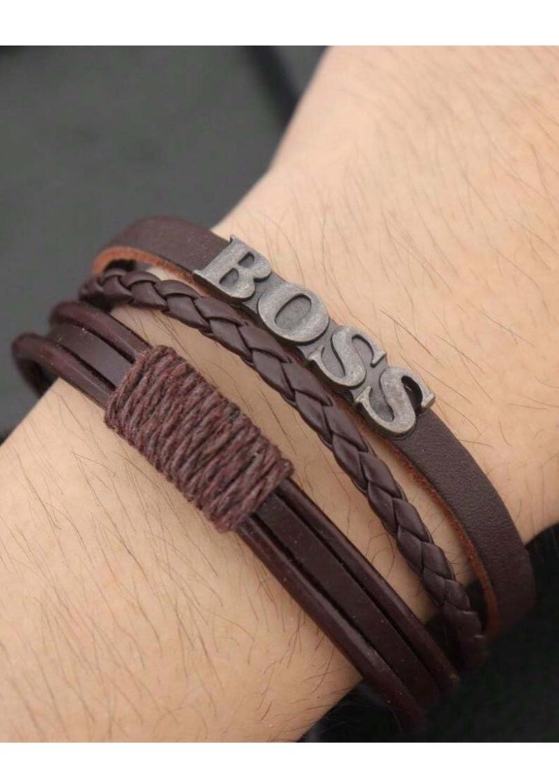 BOSS Elegant & High Quality Bracelet For Men Size 21cm  - Image 1