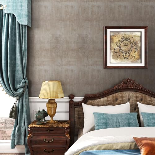 VaryStyle Metallic Brown Concrete Wallpaper Industrial Cement Wallpaper Peel and Stick Textured Concrete Contact Paper for Walls Self Adhesive Waterproof Vinyl Wrap for Kitchen Bathroom 15.7"x118" - Image 4