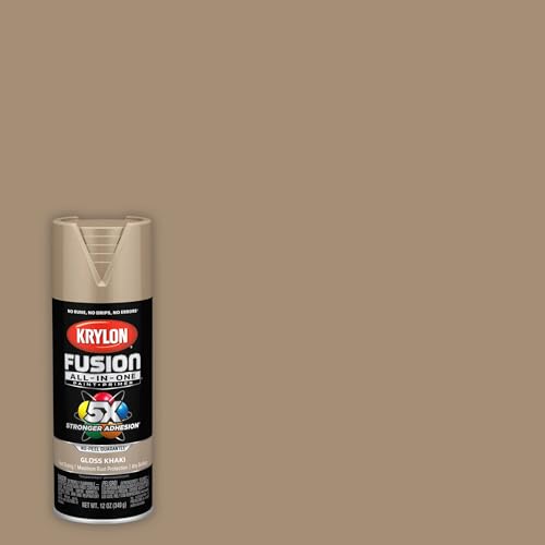 Krylon Fusion All-In-One Adhesive Spray Paint for Indoor/Outdoor Use, 12 oz, Khaki - Image 2