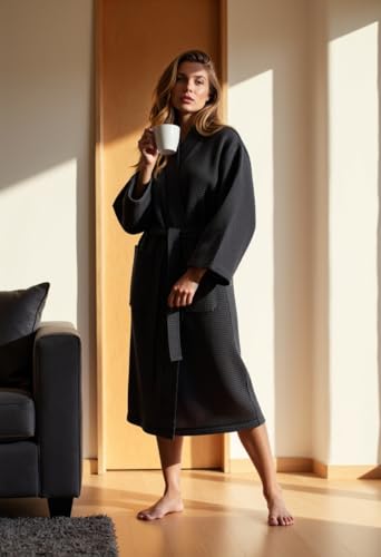 Turquaz Robes For Women Lightweight Unisex Waffle Kimono Bathrobe Mothers day Gifts - Image 4