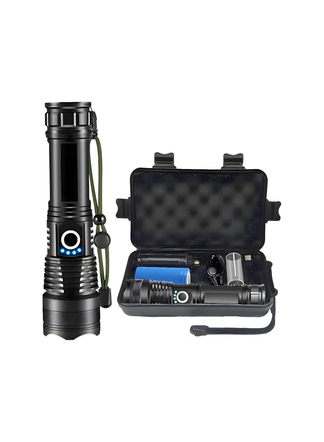 PROMASS promass Rechargeable LED Flashlights High Lumens, 150000 Lumens Super Bright Tactical Handheld Flash Light, Powerful Emergency Linternas, Zoomable, Waterproof, Long Lasting, for Hiking Camping Gift  - Image 2