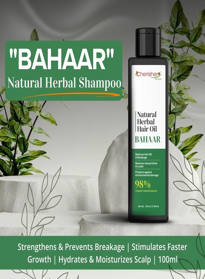 Cherisher "Bahaar" Hair Growth Oil for Women & Men | 100ml Herbal Hair Oil for Hair Fall Control & Regrowth | Ayurvedic Formula with Natural Herbs | Lightweight, Non-Greasy, Nourishing for All Hair Types - Image 3