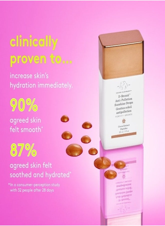 DRUNK ELEPHANT Drunk Elephant D-Bronzi™ Bronzing Drops with Peptides 30ml - Radiant Sun-Kissed Glow  - Image 5