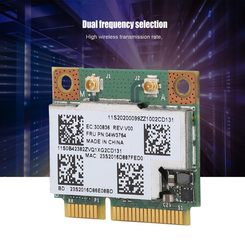 Mini PCI-E Network Card: BCM943228HMB Chip - Dual Band 2.4G/5G 300Mbps Speed with Bluetooth 4.0 for Lenovo ThinkPad U310 Series Notebooks - Image 3