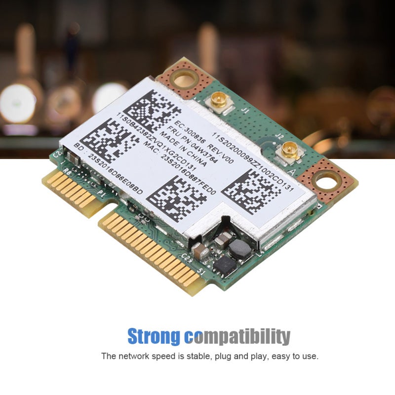 Mini PCI-E Network Card: BCM943228HMB Chip - Dual Band 2.4G/5G 300Mbps Speed with Bluetooth 4.0 for Lenovo ThinkPad U310 Series Notebooks - Image 5