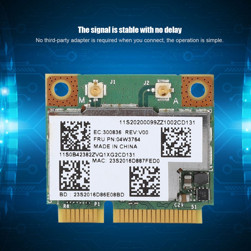 Mini PCI-E Network Card: BCM943228HMB Chip - Dual Band 2.4G/5G 300Mbps Speed with Bluetooth 4.0 for Lenovo ThinkPad U310 Series Notebooks - Image 4