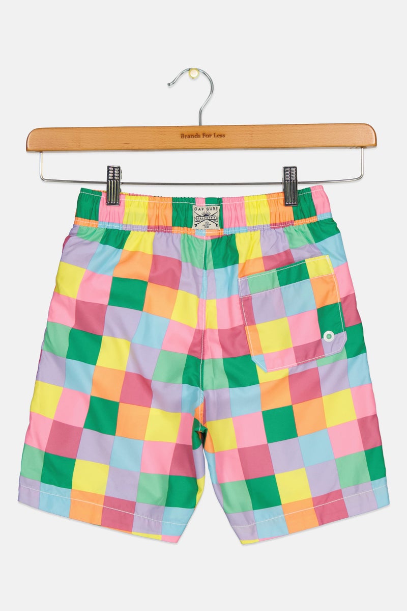 GAP شورتات أساسية مخططة للأولاد، متعددة الألوان - Image 1