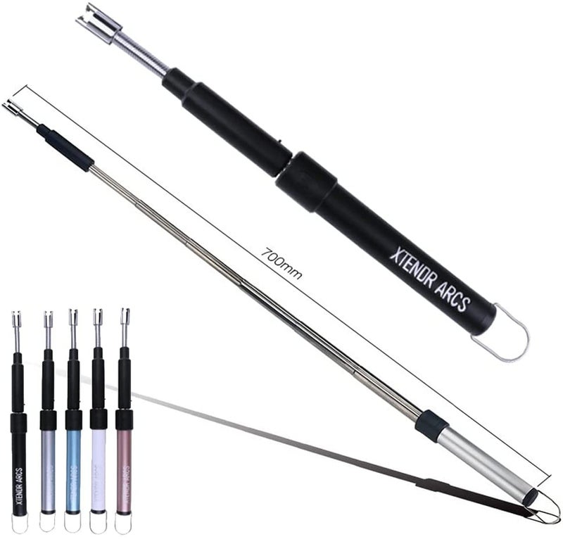 XTENDR ARCS V2 Extendable 2.5 Feet Arc Extra Long Flameless Fireplace Stove Electric Candle Lighter, Long Neck Lighter for Pilot Light, Grilling, Firepit, Kitchen, BBQ (Pink) - Image 1