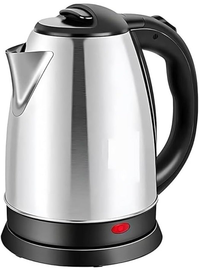 Power Plus Stainless Steel Electric Kettle, 2 Liter Capacity, 1500W Power, Robust Stainless Steel Housing for Long Service Life, Automatic Shut-off , Removable Micro-Sieve Filter to Capture Lime Particles - Image 1