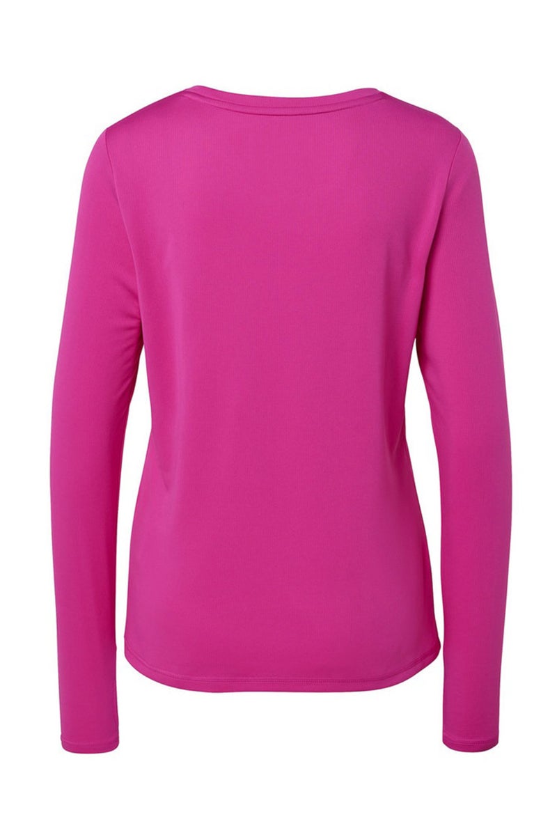 Tchibo Women Sportswear Fit Long Sleeve Training Top, Dark Pink - Image 3