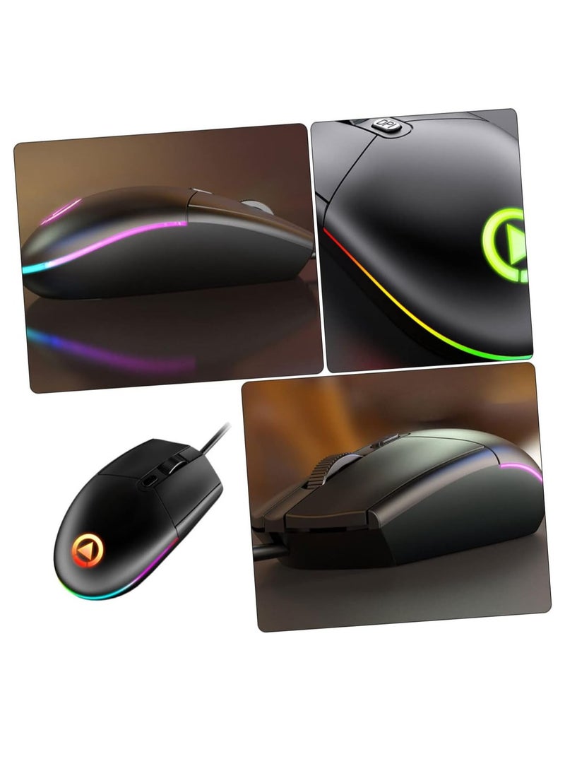 Ergonomic Wired Mouse with Breathable LED Light for Gaming and Office Comfort and Precision for PC and Laptops - Image 5