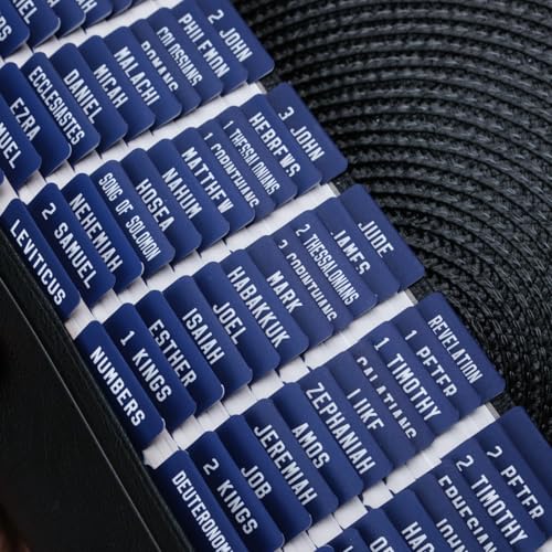 UPAFEXXI-Laminated Bible Tabs, Bible Tabs for Women and Men, Reposition Large Print Stickers, Easy to Read and Apply, 80Chapters Labels for Easy Navigation(Blue) - Image 4