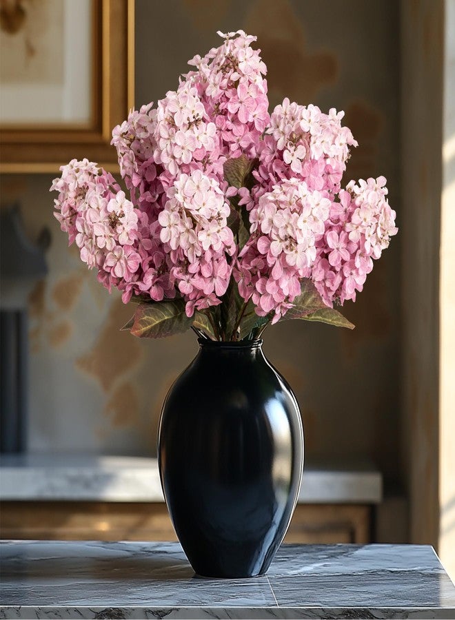 Ttranewsoo Faux Hydrangea Flower Hydrangea Artificial Flowers Hydrangea Bouquet Faux Flower Table Centerpieces for Home Wedding Bridal Bouquet Office Party DIY Floral Decor - Image 5