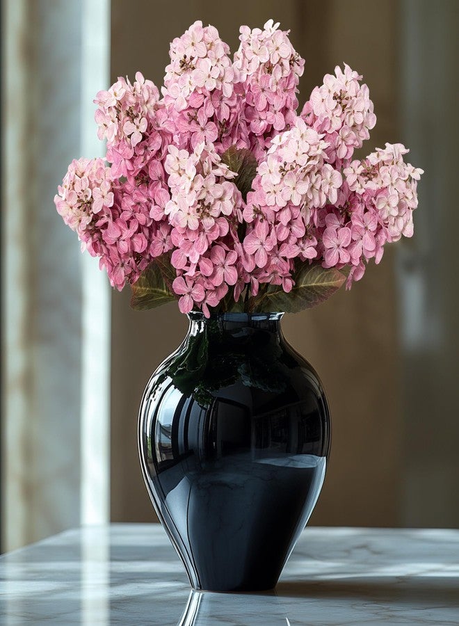Ttranewsoo Faux Hydrangea Flower Hydrangea Artificial Flowers Hydrangea Bouquet Faux Flower Table Centerpieces for Home Wedding Bridal Bouquet Office Party DIY Floral Decor - Image 2