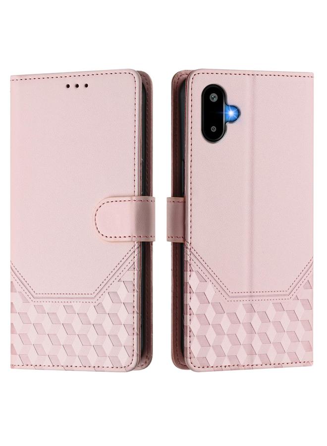 S-TOP Case For Samsung Galaxy F06 5G / M06 5G Honeycomb Embossing RFID Leather Phone Case - Image 2