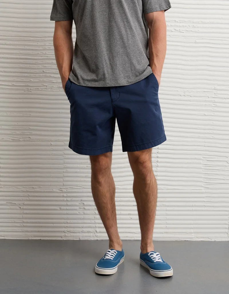 American Eagle AE 7" Flex Khaki Short