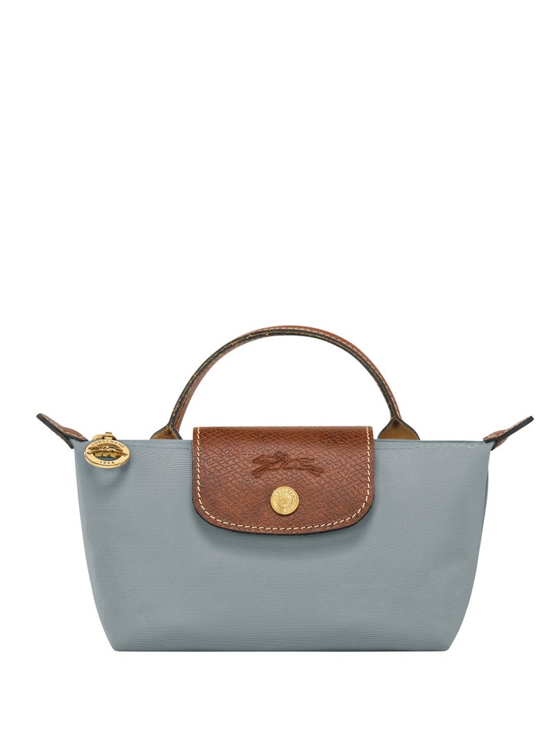 Longchamp - Longchamp Women's Mini Cosmetic Bag, Tote Bag, Sage Green Classic Shoulder Bag - Image 1